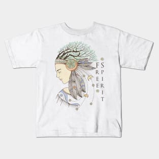 Free spirit - Tribal woman Kids T-Shirt